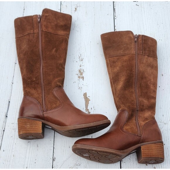 B.O.C Born Of Concept Austell Suede Leather Knee High Fashion Boots 6 /36 WIDE - Picture 6 of 13